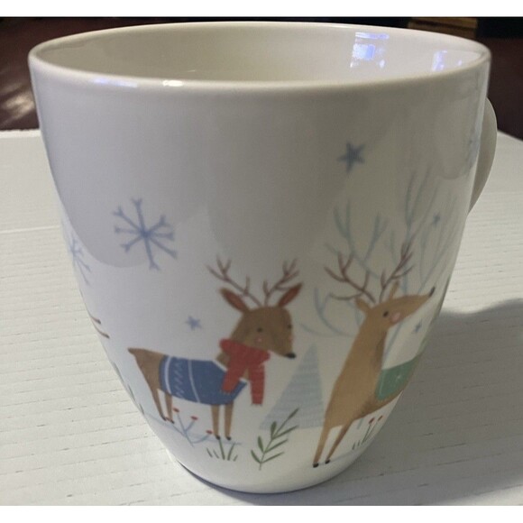 Christmas Winter Reindeer Rudolph Coffee Tea Mug "FINE DINING CHINA " - Picture 9 of 14